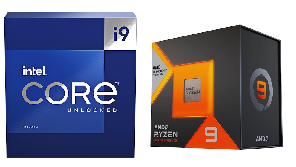 Intel i9 and AMD Ryzen 9 CPUs